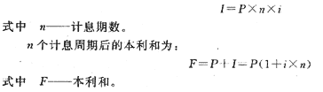 單利法的計(jì)算公式