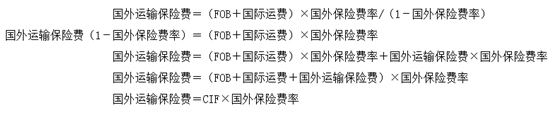 國(guó)外運(yùn)輸保險(xiǎn)費(fèi)