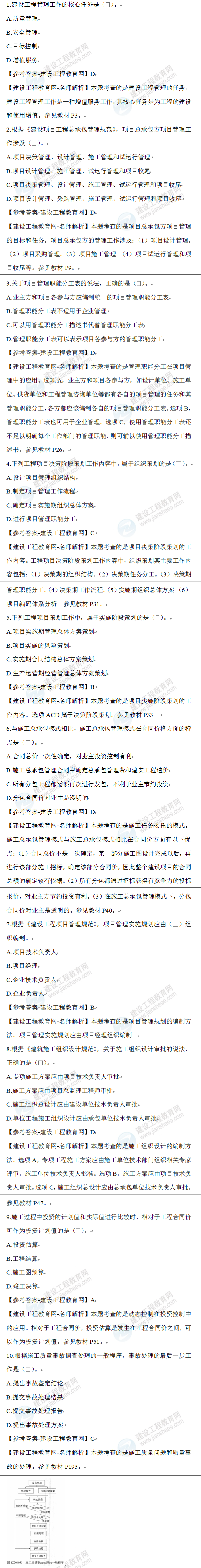 一級建造師歷年試題 一級建造師歷年試題
